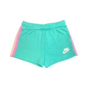 Nike Girl's French Terry 'Wildflower' Activewear Drawstring Short - Washed Teal